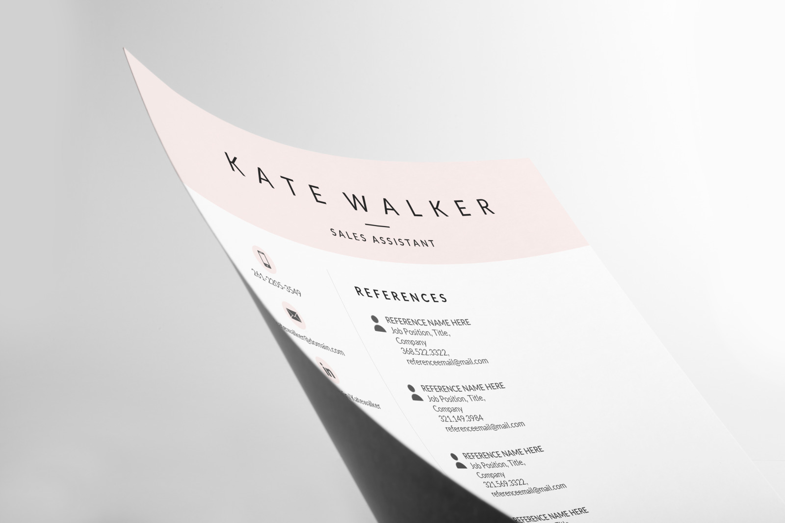 Professional Resume Template and Cover Letter for Administrative Assistant. Instant downoad resume Professional Resume Template and Cover Letter for Administrative Assistant. Instant downoad resume