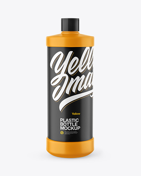 Matte Plastic Bottle Mockup