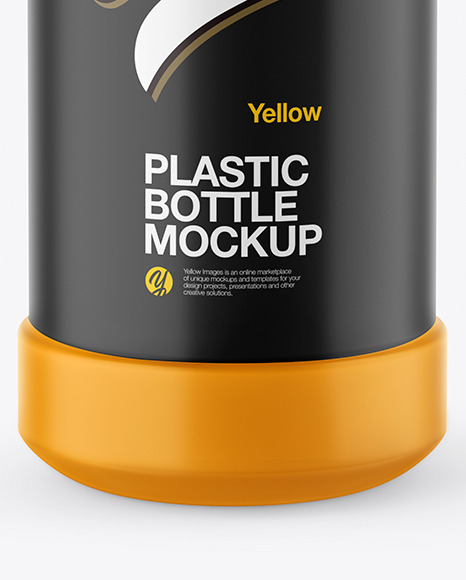 Matte Plastic Bottle Mockup