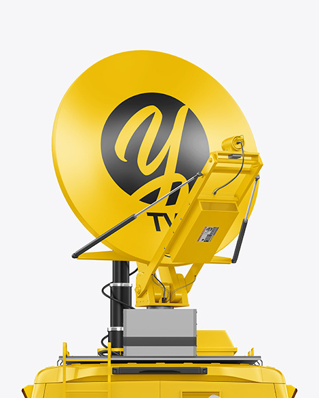 TV Van Mockup - Back View