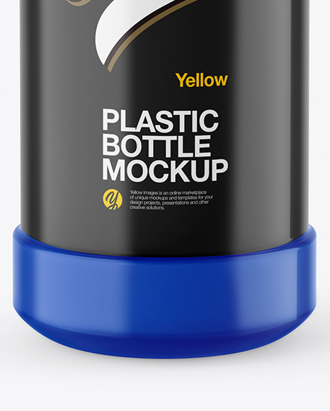 Glossy Plastic Bottle Mockup