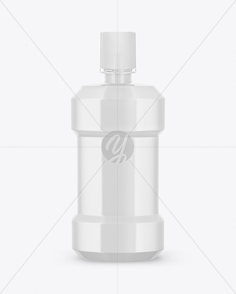Glossy Plastic Bottle Mockup