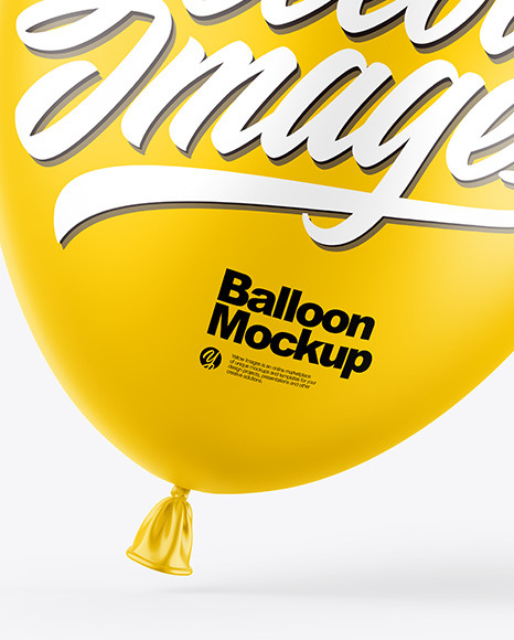 Matte Balloon Mockup