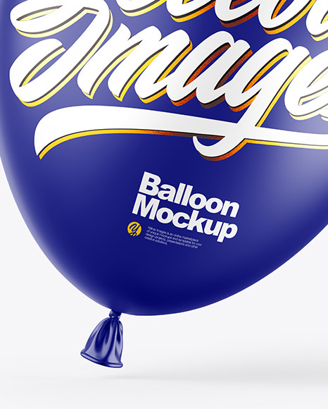 Matte Balloon Mockup