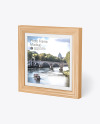 Wooden Photo Frame Mockup