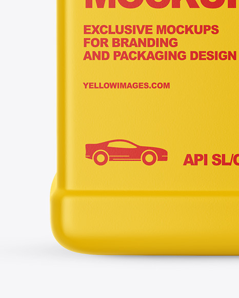 Motor Oil Bottle Mockup