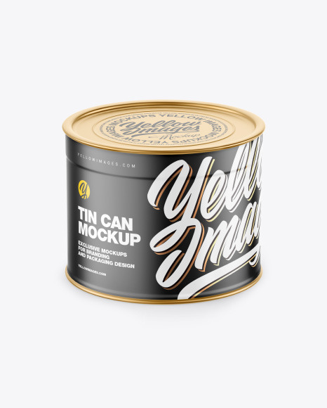 Matte Tin Can Mockup