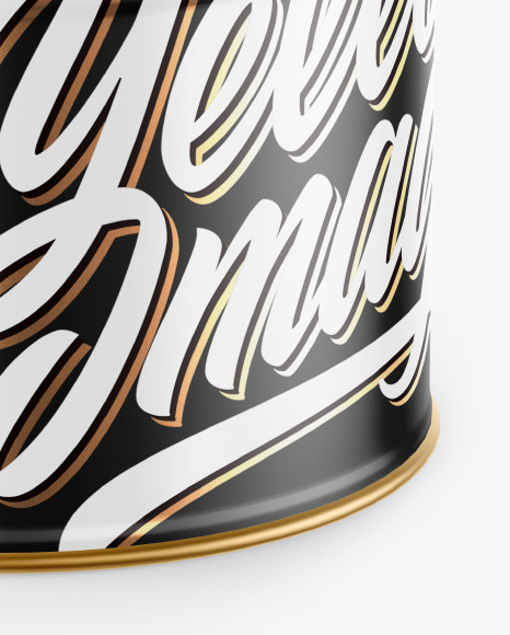 Matte Tin Can Mockup