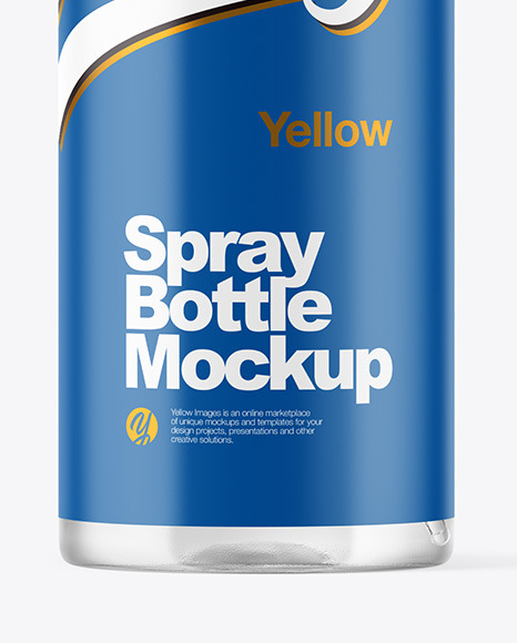 Clear Spray Bottle Mockup