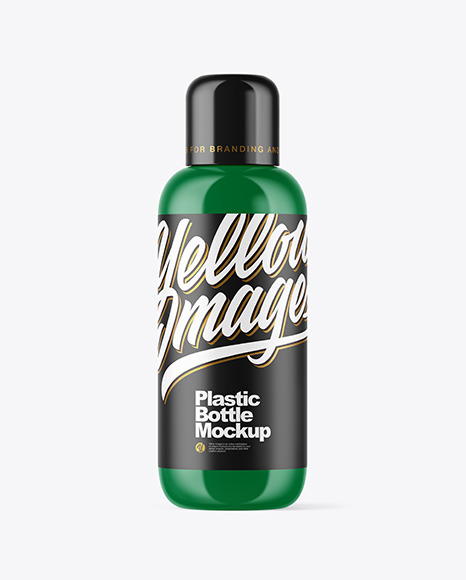 Glossy Plastic Bottle Mockup