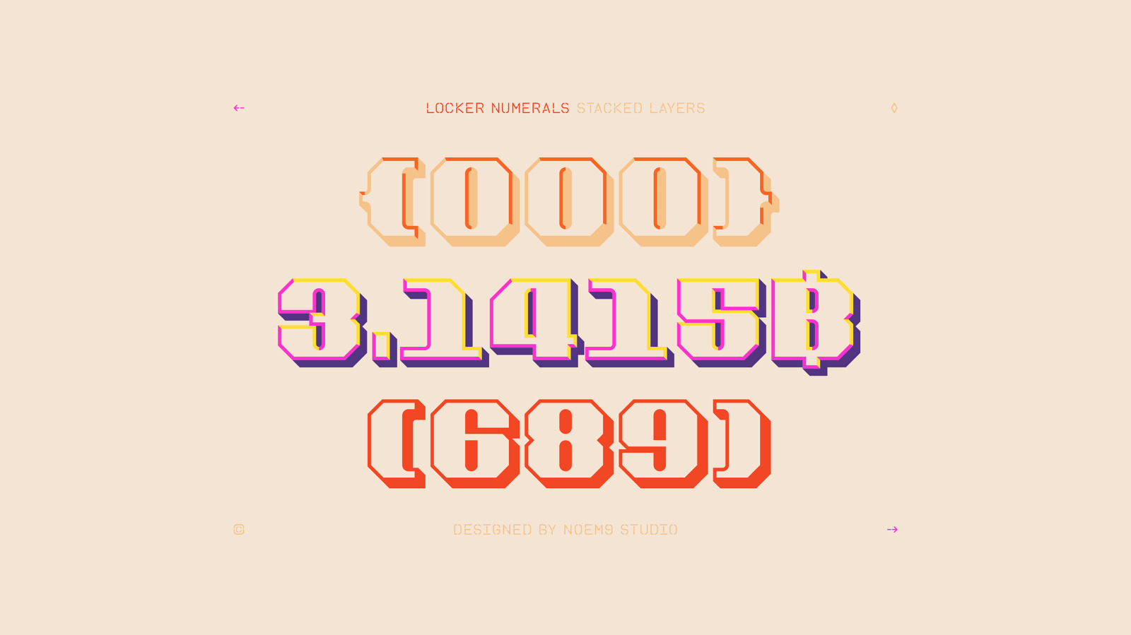 Locker Numerals Locker Numerals