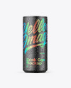 Matte Metallic Can Mockup Matte Metallic Can Mockup