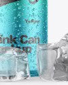Matte Metallic Can Mockup Matte Metallic Can Mockup