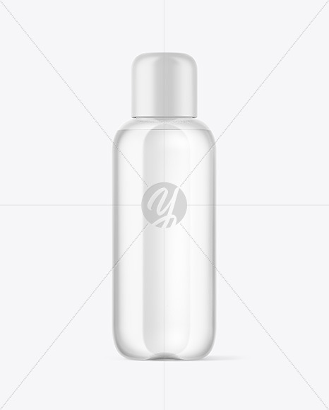 Clear Plastic Bottle Mockup