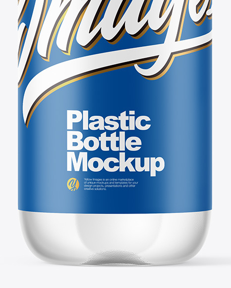 Clear Plastic Bottle Mockup