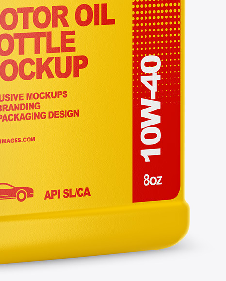 Motor Oil Bottle Mockup