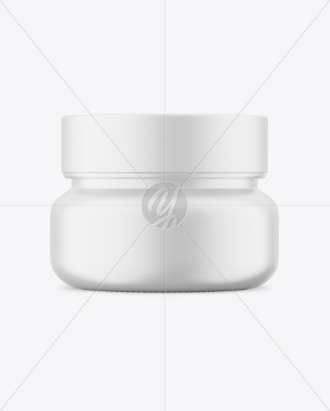 Matte Cosmetic Jar Mockup