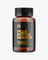 Amber Pills Bottle Mockup