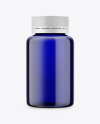 Blue Pills Bottle Mockup