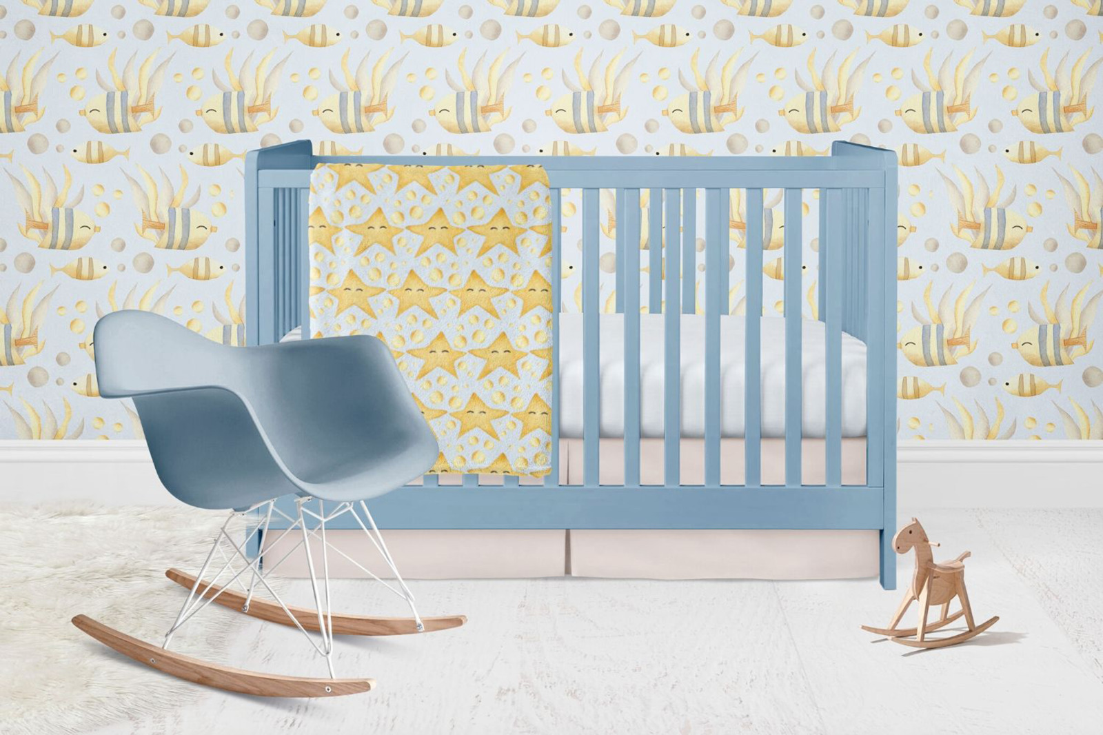 Golden Underwater - Watercolor Nursery Collection Golden Underwater - Watercolor Nursery Collection