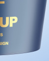 Matte Paper Cup with Plastic Cap Mockup