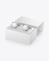 Cufflinks with Box Mockup