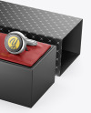 Cufflinks with Box Mockup