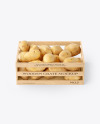 Crate with Potatoes Mockup - Front View