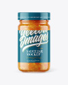 Clear Glass Jar with Sweet & Sour Sauce Mockup