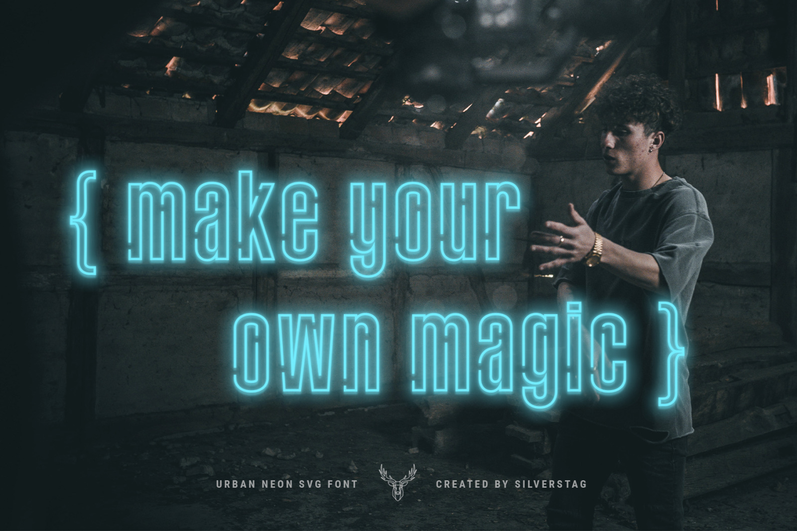 7EVEN SVG - Urban Neon Font Pack