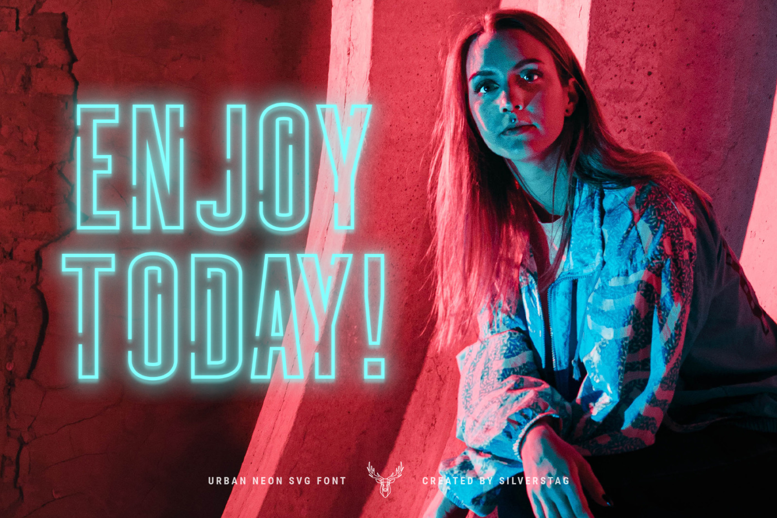 7EVEN SVG - Urban Neon Font Pack