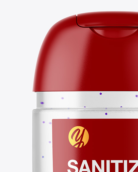 Clear Sanitizer Bottle Mockup Clear Sanitizer Bottle Mockup