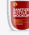Clear Sanitizer Bottle Mockup Clear Sanitizer Bottle Mockup