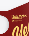 Folded Face Mask Mockup