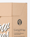 Kraft Paper Box Mockup - Halfside View