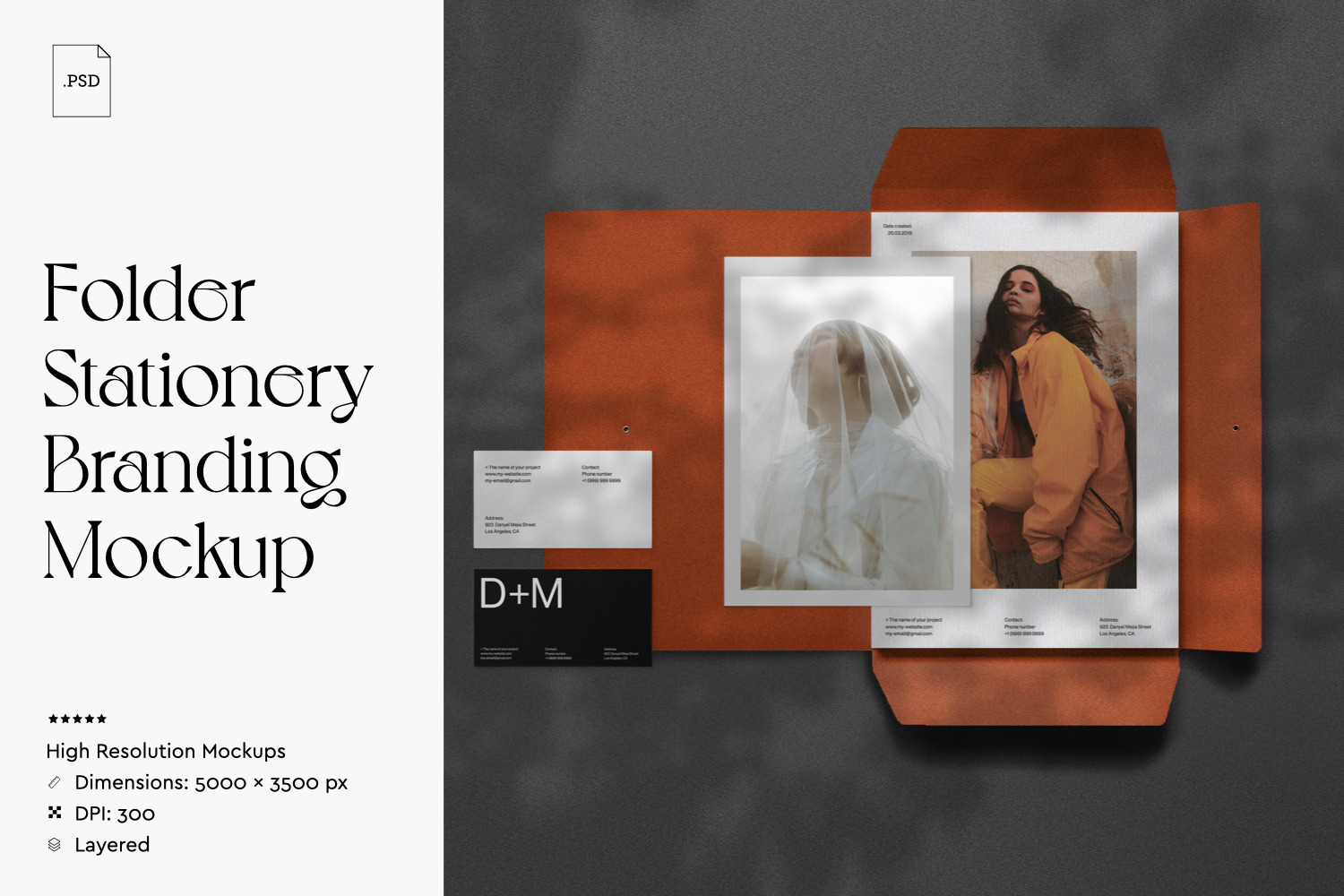 Folder Stationery Branding Mockup Folder Stationery Branding Mockup