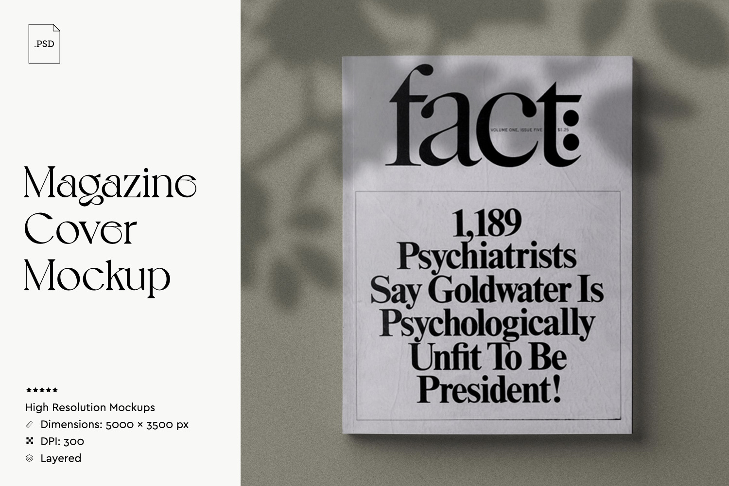 Magazine Cover Mockup Magazine Cover Mockup