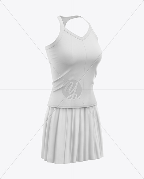 Women&#039;s Tennis Clothing Set Mockup