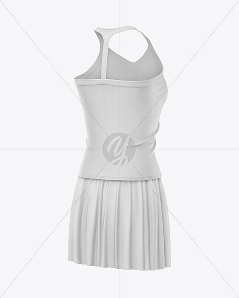 Women&#039;s Tennis Clothing Set Mockup