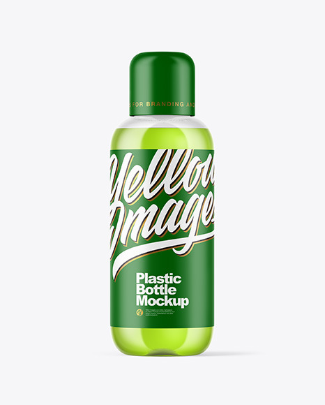 Clear Plastic Bottle Mockup