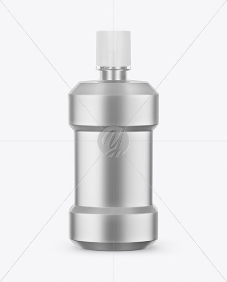 Metallic Plastic Bottle Mockup