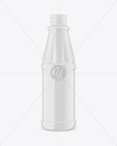 Glossy Sauce Bottle Mockup