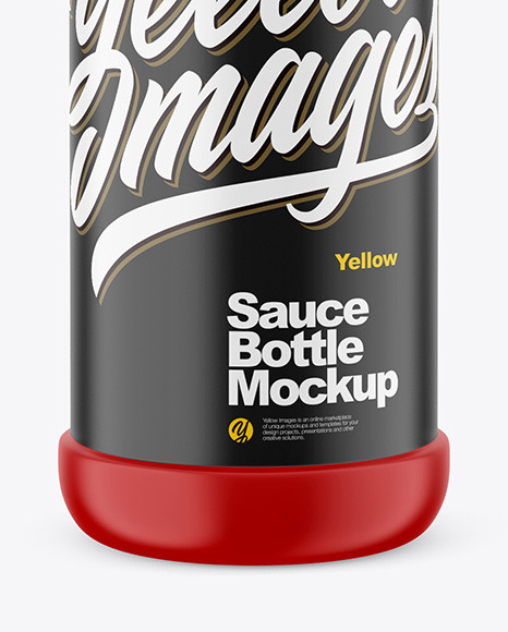 Matte Sauce Bottle Mockup