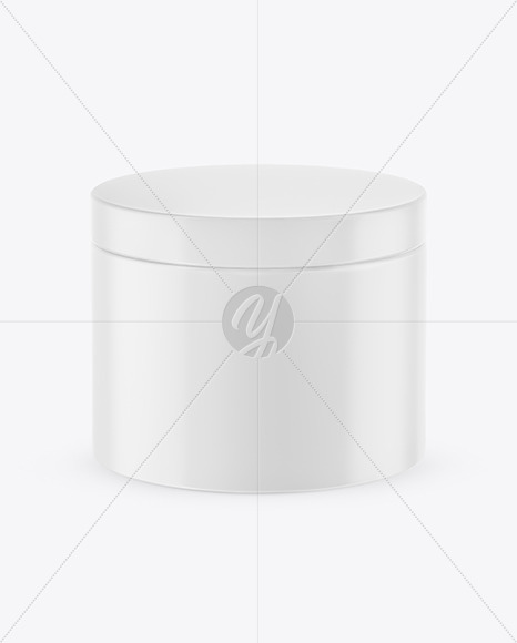 Matte Plastic Cosmetic Jar Mockup