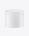 Matte Plastic Cosmetic Jar Mockup