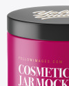 Matte Plastic Cosmetic Jar Mockup
