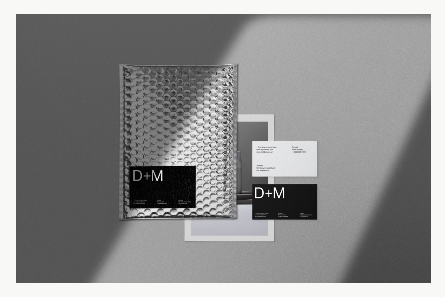 (4-part) Stationery Branding Mockup (4-part) Stationery Branding Mockup