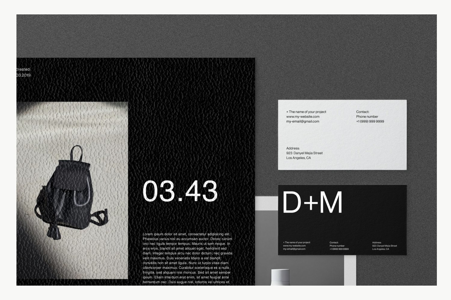 (4-part) Stationery Branding Mockup (4-part) Stationery Branding Mockup
