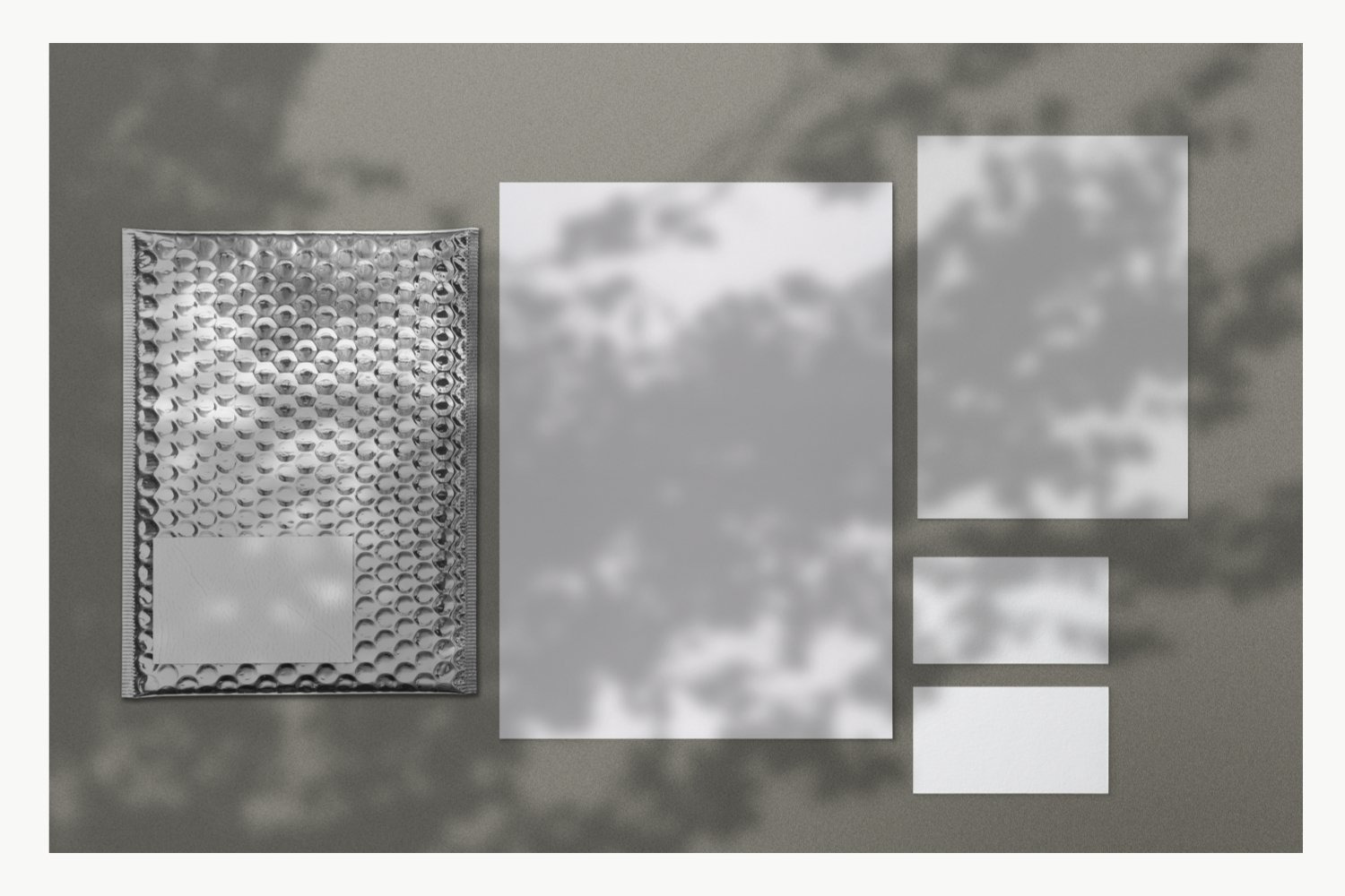 (4-part) Stationery Branding Mockup (4-part) Stationery Branding Mockup