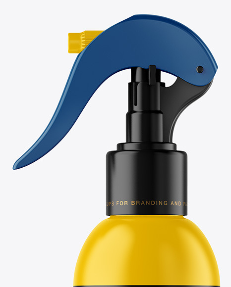 Matte Spray Bottle Mockup